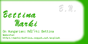 bettina marki business card